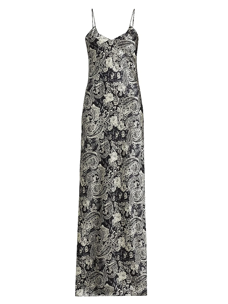 Cami Paisley Silk Gown
