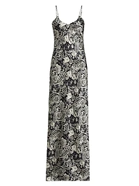 Cami Paisley Silk Gown