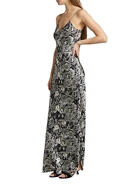 Cami Paisley Silk Gown