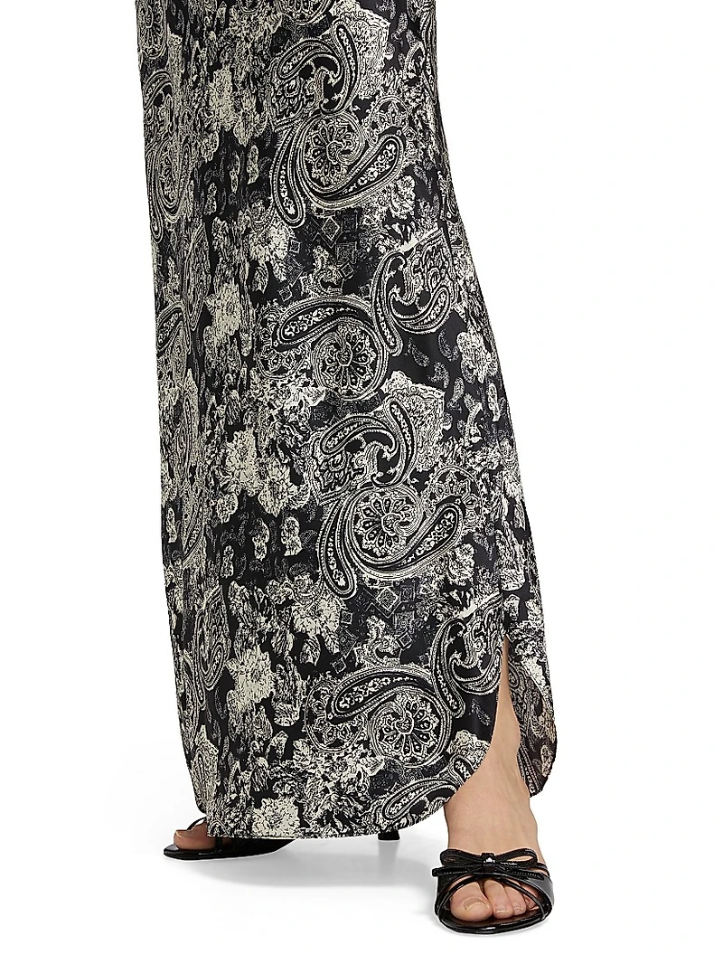 Cami Paisley Silk Gown