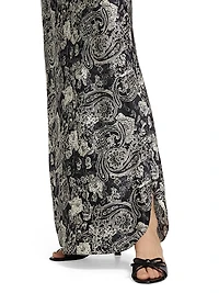 Cami Paisley Silk Gown
