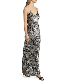Cami Paisley Silk Gown
