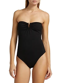 Semi-Sweetheart One-Piece Swimsuit