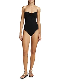 Semi-Sweetheart One-Piece Swimsuit