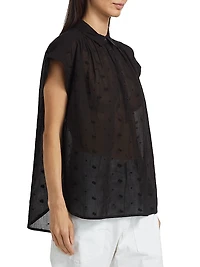 Normandy Embroidered Cotton Blouse