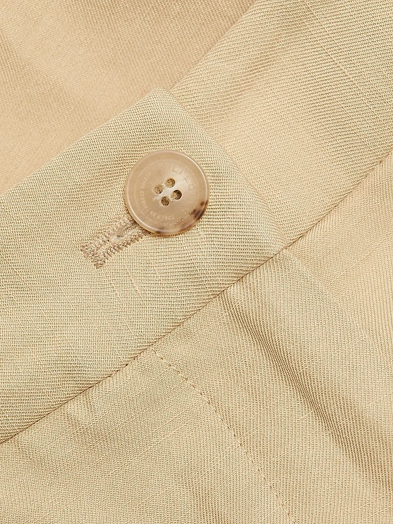 Beatrice Linen-Silk Tailored Shorts