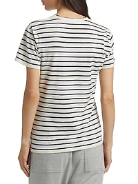 Lana Striped Cotton Crewneck T-Shirt