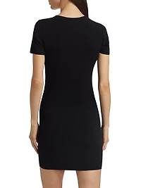 Palma Lace-Up Mini Sweaterdress