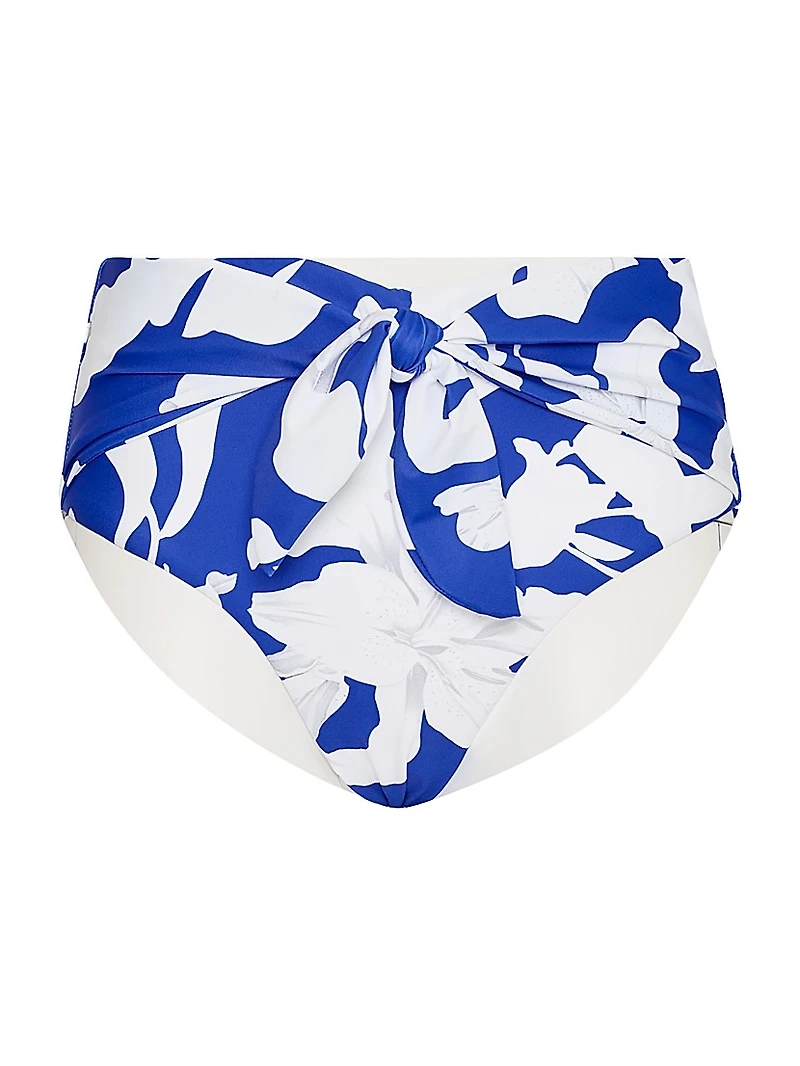 Lily Floral High-Waisted Bikini Bottom