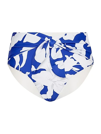 Lily Floral High-Waisted Bikini Bottom