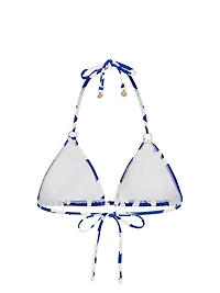 Lily Floral Triangle Bikini Top