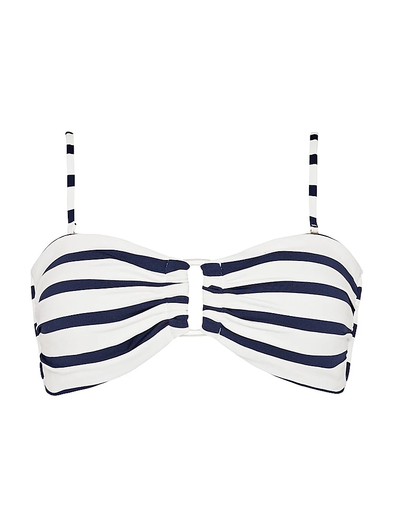 Nautical Striped Bikini Top