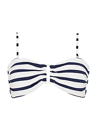 Nautical Striped Bikini Top