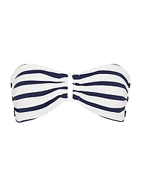 Nautical Striped Bikini Top
