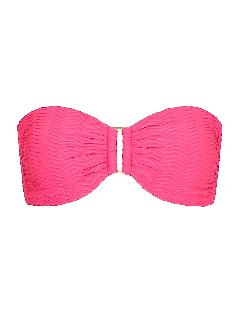 Margot Chevron Bandeau Bikini Top