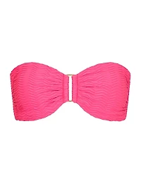Margot Chevron Bandeau Bikini Top