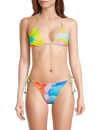 Watercolor Paint Stroke Bikini Top