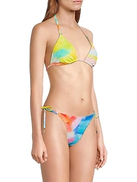 Watercolor Paint Stroke Bikini Top