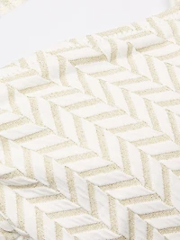 Metallic Herringbone Bikini Top