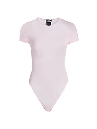 Sheer Cap-Sleeve Bodysuit