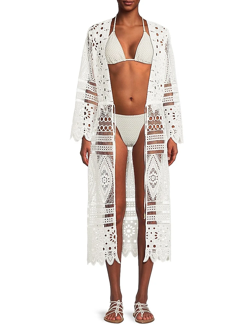Tiered Lace Coverup