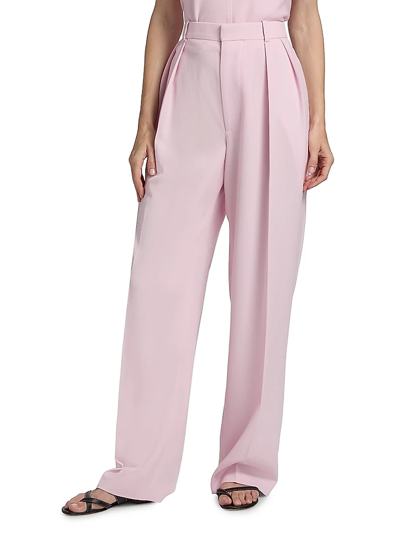 Tapered Low-Rise Trousers