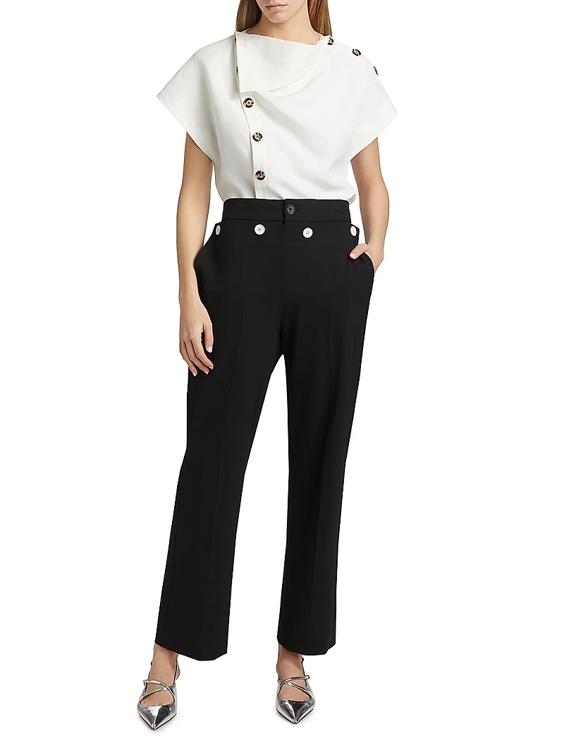 Oliver Wool Gabardine Pants