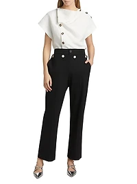 Oliver Wool Gabardine Pants
