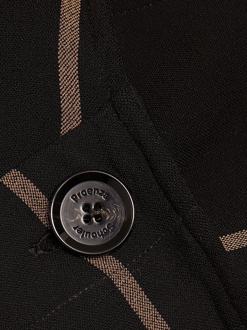 Sutton Striped Asymmetric Boatneck Top