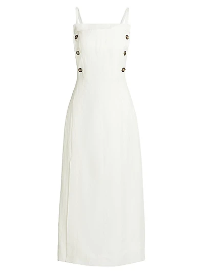 Candice Linen-Blend A-Line Maxi Dress