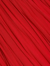 Rumi Pleated Jersey Cape Maxi Dress