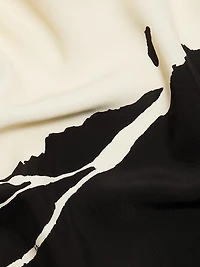 Ophelia Abstract Colorblocked Strapless Gown