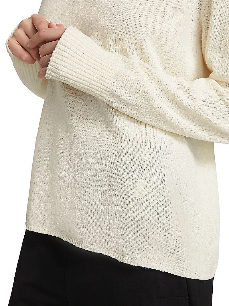 Corri Silk-Blend Crewneck Sweater