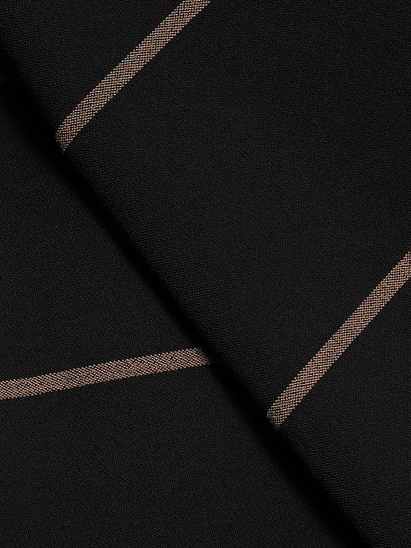 Rae Striped A-Line Asymmetric Miniskirt