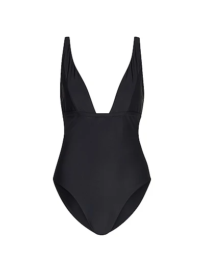 Plunging V-neck One-Piece Swimsuit