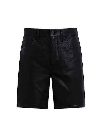 Clint Relaxed-Fit Leather Shorts