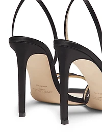Metz 100MM Satin Stiletto Sandals