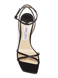 Metz 100MM Satin Stiletto Sandals