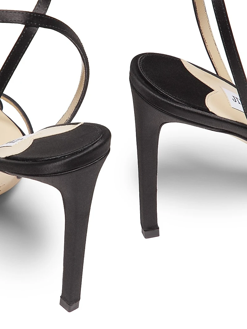 Metz 100MM Satin Stiletto Sandals