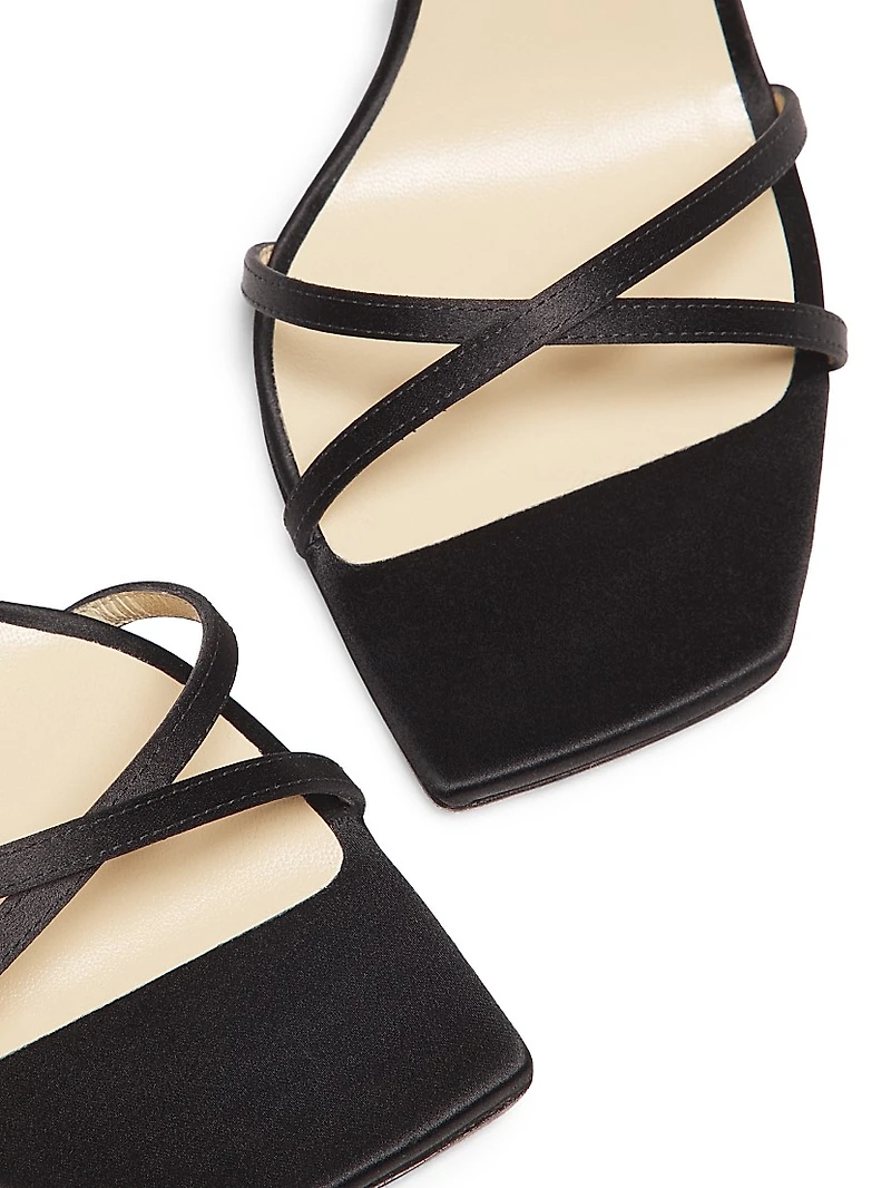 Metz 100MM Satin Stiletto Sandals