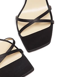 Metz 100MM Satin Stiletto Sandals