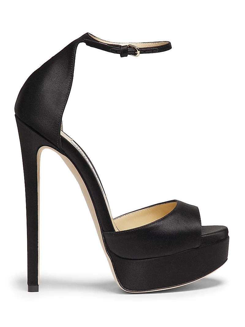 Max 150MM Satin Platform Sandals