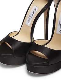 Max 150MM Satin Platform Sandals