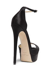 Max 150MM Satin Platform Sandals