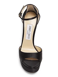 Max 150MM Satin Platform Sandals