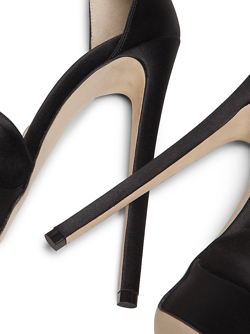 Max 150MM Satin Platform Sandals
