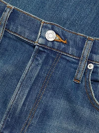 Modern Straight-Leg Washed Jeans