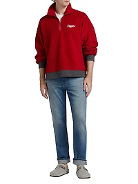 Modern Straight-Leg Washed Jeans
