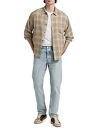 Plaid Button-Front Shirt