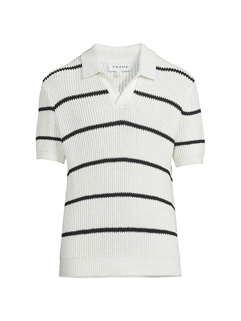 Striped Polo Sweater